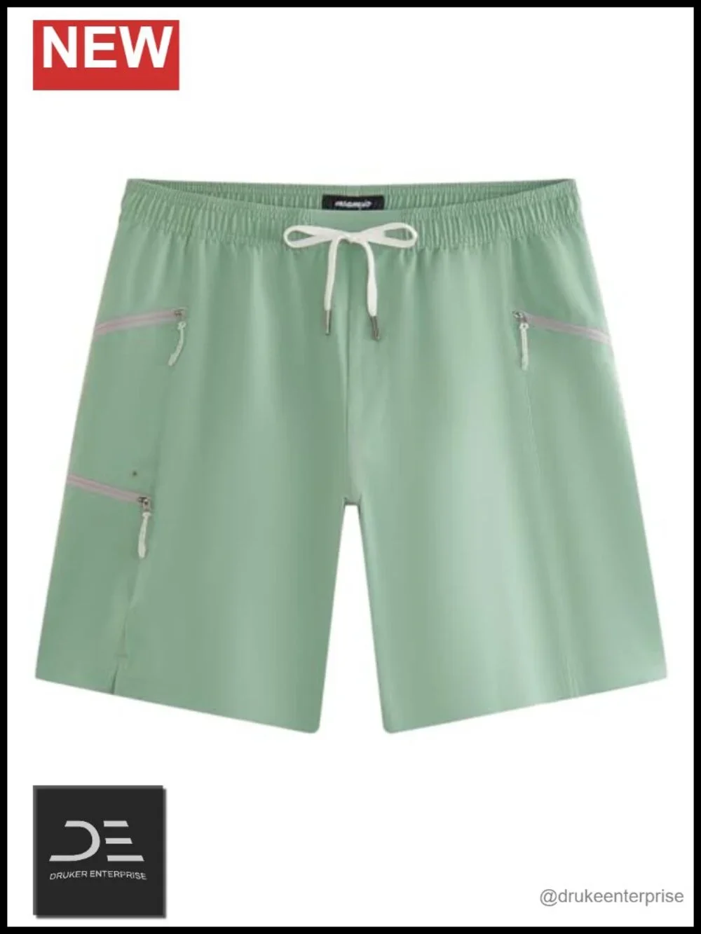 Men's Quick Dry Board Shorts with Zipper Pockets 9